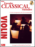 cover Favorite Classical Melodies Violin BK/CD cover